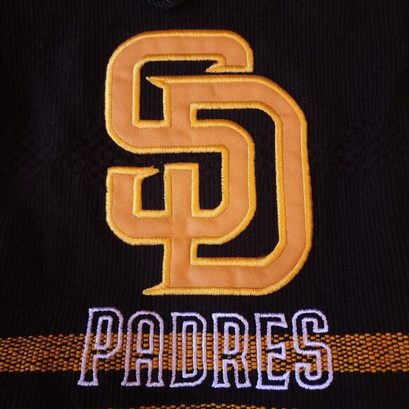San Diego Padres Baseball Brown Yellow w/ Logo Large Knitted Backpack Bag - Picture 3 of 6